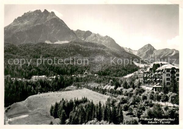 Schuls Tarasp Hotel Engadinerhof Alpen