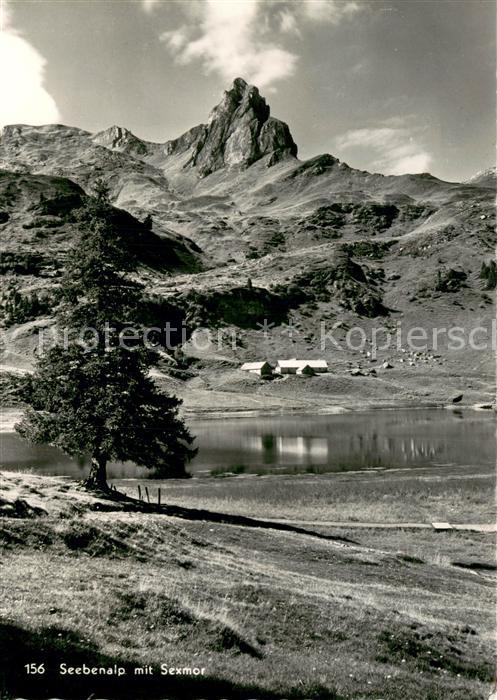 Seebenalp mit Sexmor Bergsee Schweizer Alpen