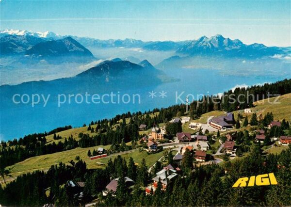 Rigi Kaltbad mit Berner Alpen Stanserhorn Bürgenstoc