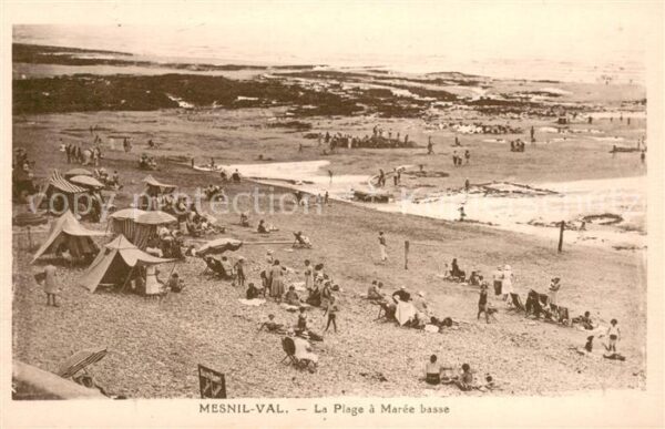 Mesnil-Val La plage a marée basse
