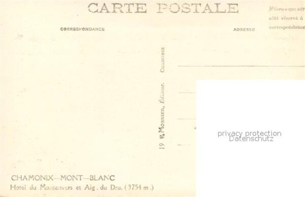 Chamonix Hôtel du Montenvers et Aiguille du Dru – Bild 2