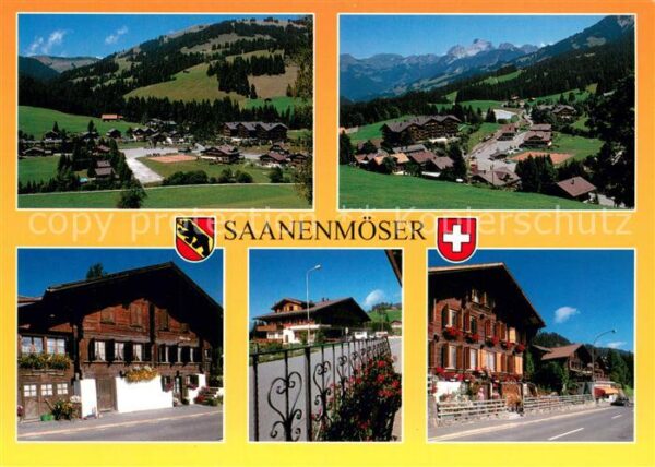 Saanenmoeser Saanen Panorama Ortsmotive