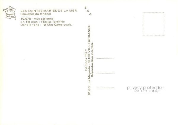 Les Saintes-Maries-de-la-Mer Eglise fortifiée et les Mas Camarguais – Bild 2