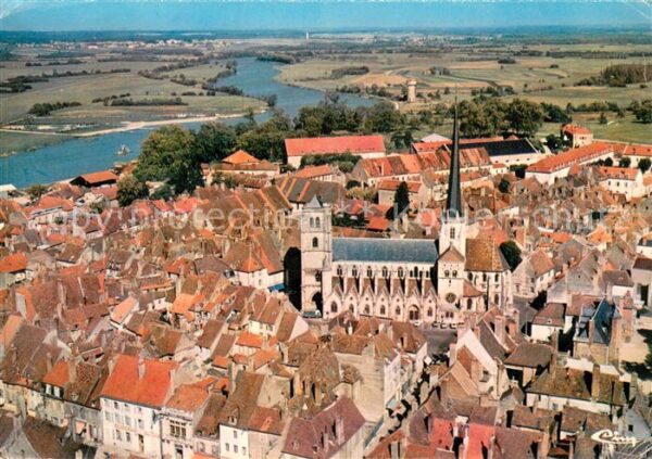Auxonne Vue Generale aérienne