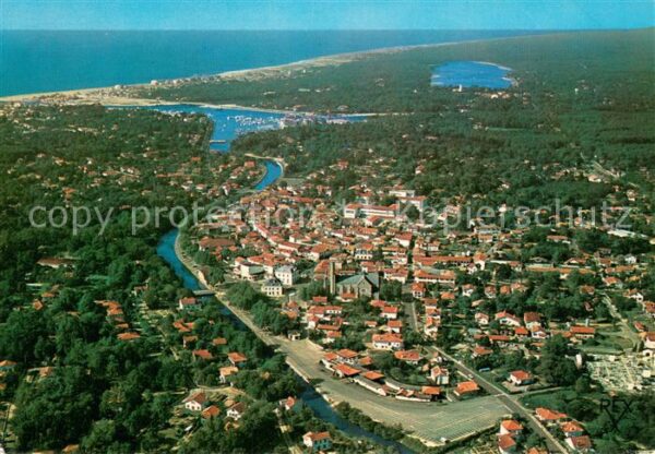 Capbreton Vue aerienne Lac d_Hossegor