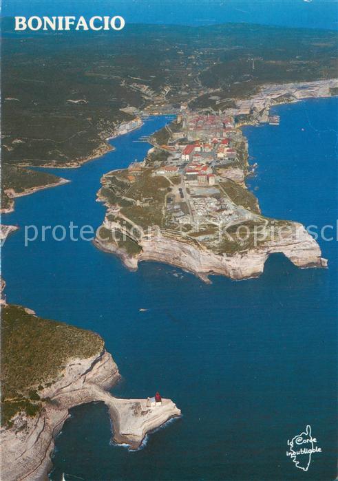 Bonifacio Corse du Sud Le goulet et la presqu’ile Vue aerienne