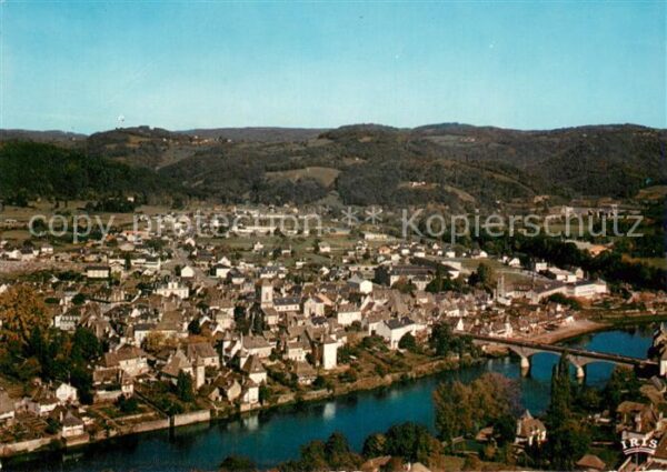 Argentat Vue generale aerienne