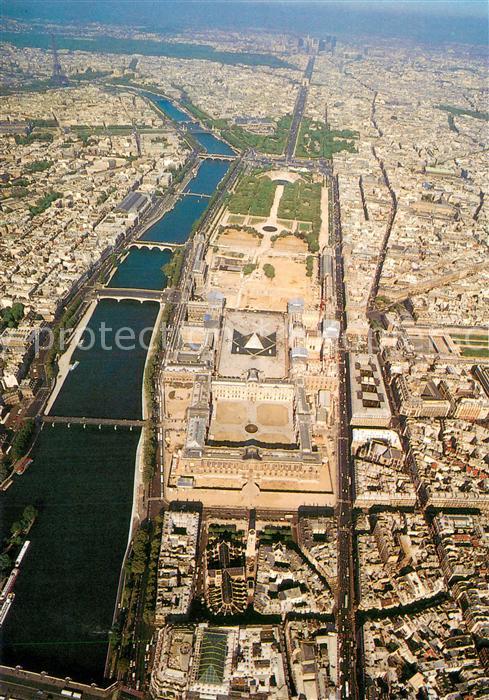 Paris 75 Musee du Louvre Vue aerienne