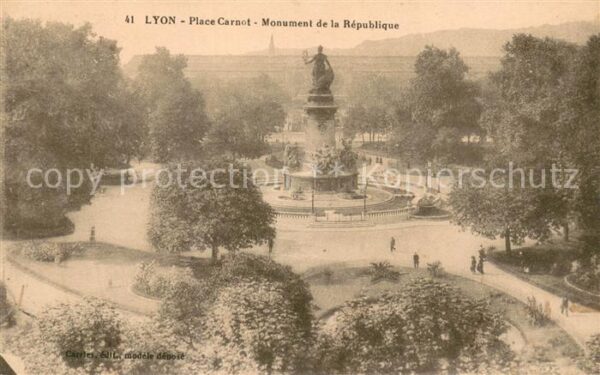 Lyon France Place Carnot Monument de la République