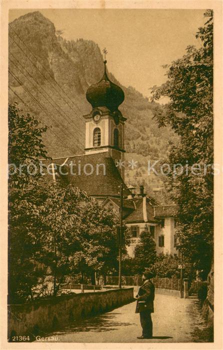 Gersau Vierwaldstaettersee Motiv mit Kirche