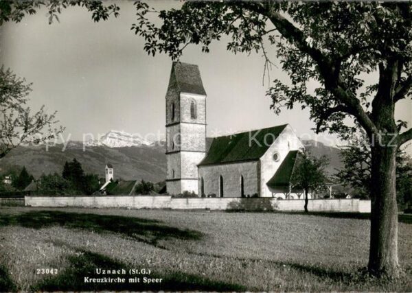 Uznach Kreuzkirche mit Speer