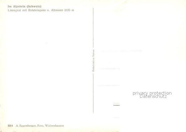 Alpstein GR Gebirgspanorama Lisengrat Rotsteinpass – Bild 2