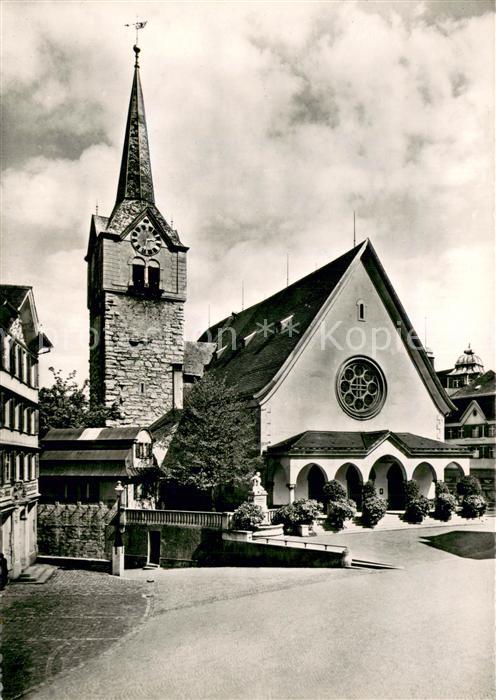 Herisau AR Kirche mit Wehrmannsdenkmal