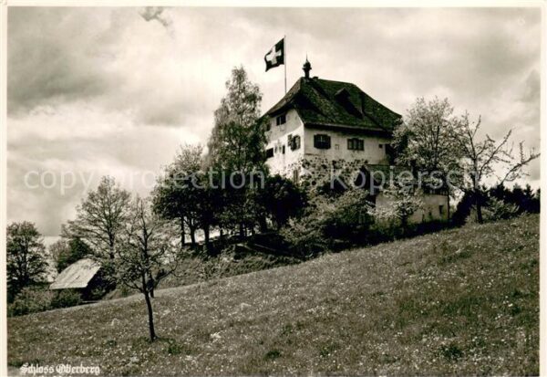 Gossau SG Schloss Oberberg Schweizer Flagge