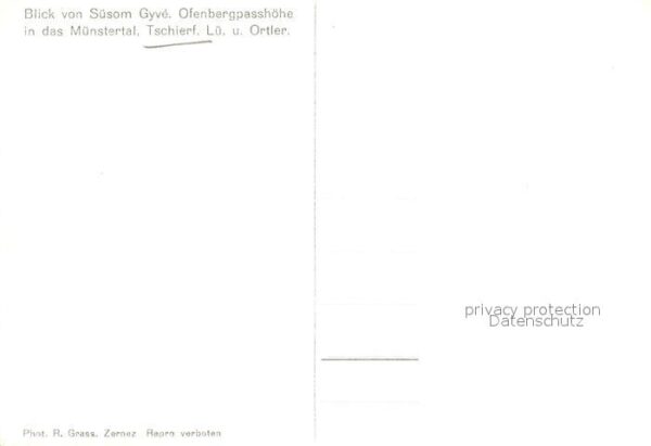 Tschierf Tschierv GR Blick von Süsom Gyvé Ofenbergpasshöhe i – Bild 2