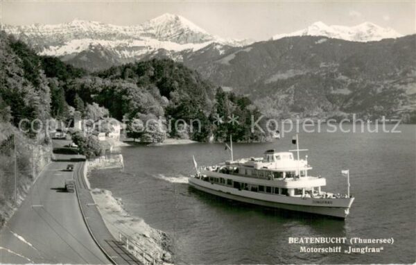 Thunersee Beatenbucht Motorschiff Jungfrau