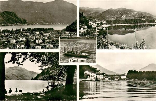 Caslano Teilansichten Seepartien