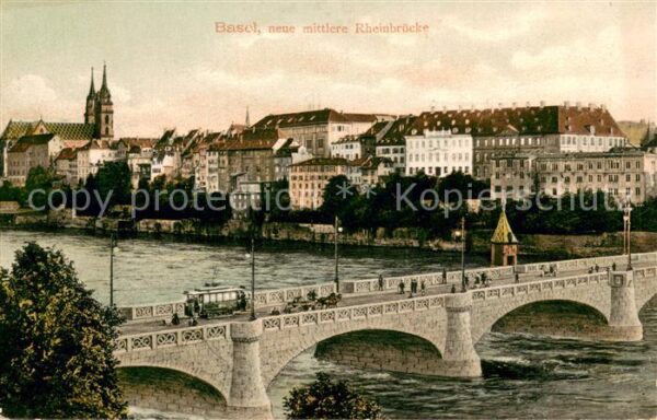 Basel BS Neue mittlere Rheinbrücke
