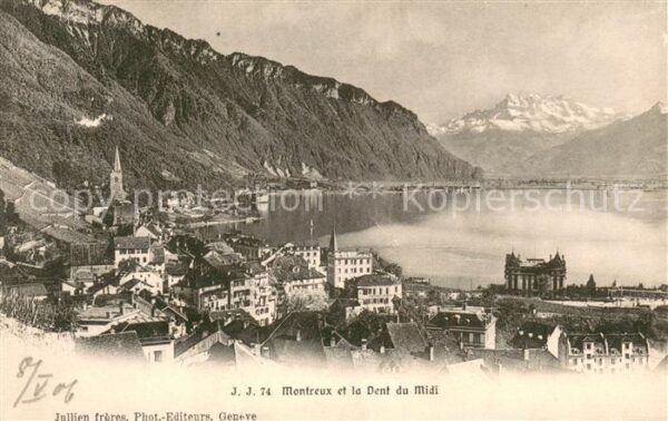 Montreux  VD et la Dent du Midi