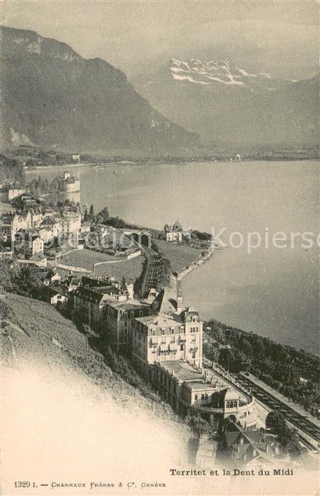 Territet Montreux VD et la Dent du Midi
