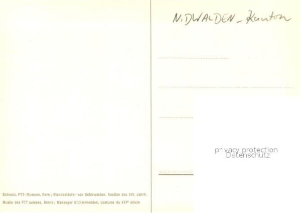 Bern BE PTT Museum Standesläufer von Unterwalde – Bild 2