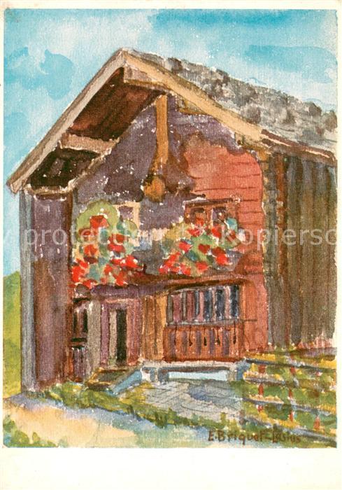 Wildhaus  SG Zwinglihütte Aquarell