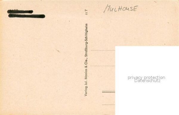 Mulhouse Muehlhausen Innenstadt Wildemannstrasse Kirche – Bild 2