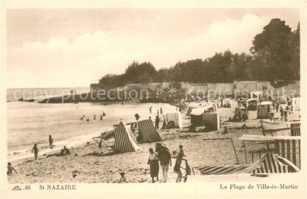 Saint-Nazaire 44 La plage de Ville ès Martin