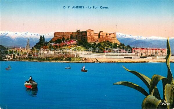 Antibes Alpes Maritimes Le Fort Carré Photochromie