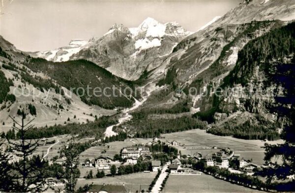 Kandersteg BE Panorama mit Blümlisalp Berner Alpen