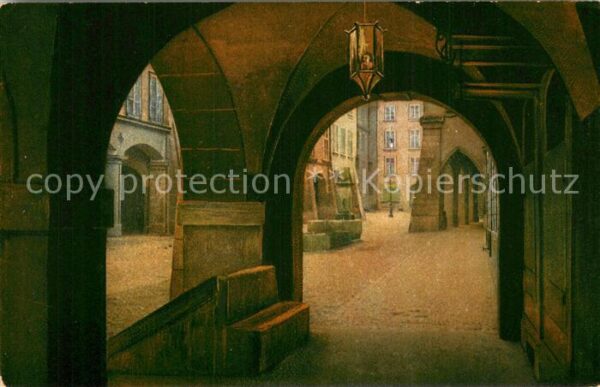 Bern BE Alte Lauben an der Poststrasse Kunstmot
