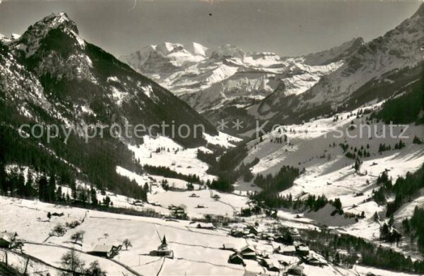 Kiental Winterpanorama Goldernhorn Blümlisalp B