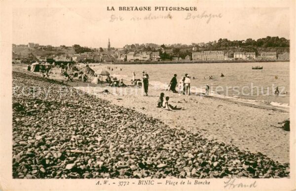 Binic Cotes d Armor Plage de la Banche