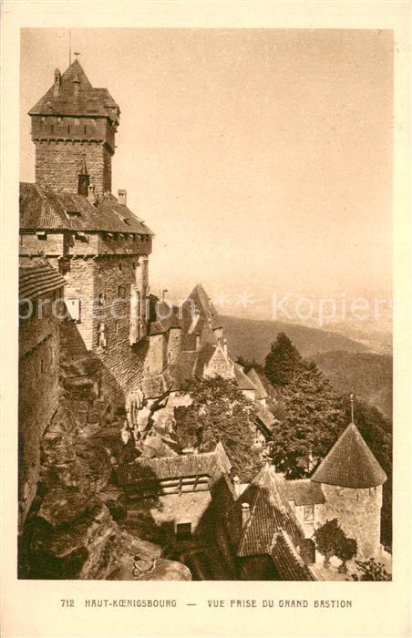 Haut-Koenigsbourg Hohkoenigsburg Vue prise du grand bastion