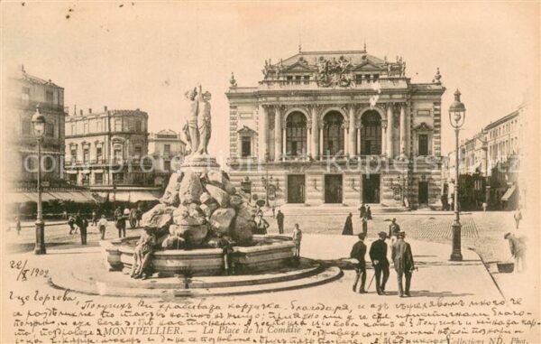 Montpellier Herault Place de la Comédie