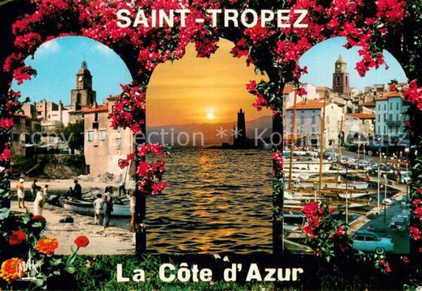Saint Tropez Var Vue d ensemble du port