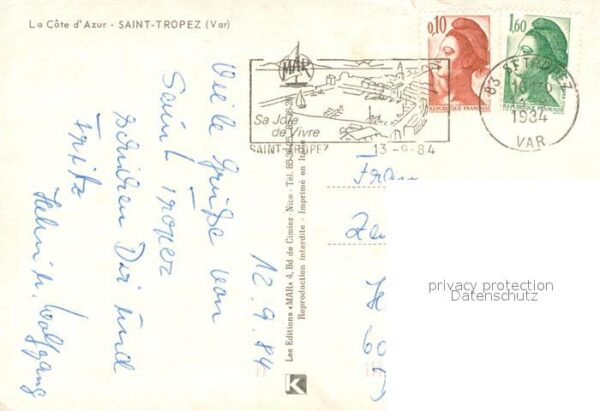Saint Tropez Var Vue d ensemble du port – Bild 2