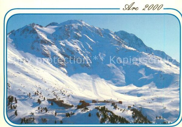 Les Arcs 73 Savoie Vue panoramique Aiguille rouge en hiver