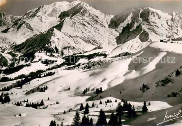 Megeve La descente sur Saint Gervais et le Mon