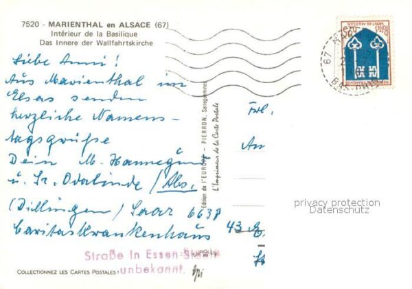 Marienthal Elsass Intérieur de la Basilique Inneres Wallf – Bild 2