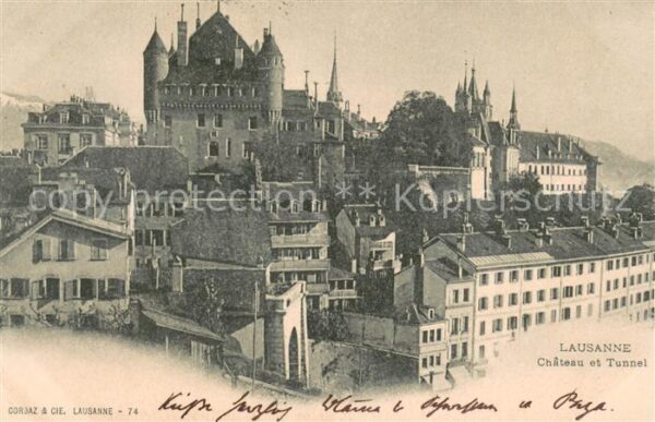 Lausanne VD Chateau et Tunnel