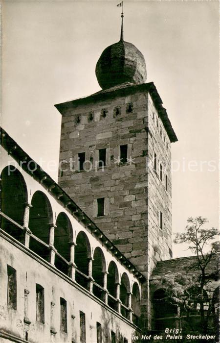 Brig Brigue VS Im Hof des Palais Steckalper
