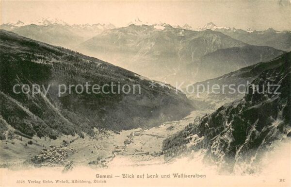 Lenk Simmental mit Gemmi und Walliser Alpen