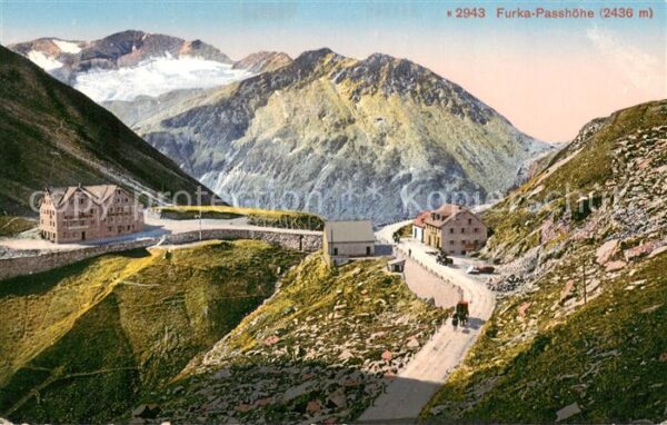 Furkapasshoehe Panorama