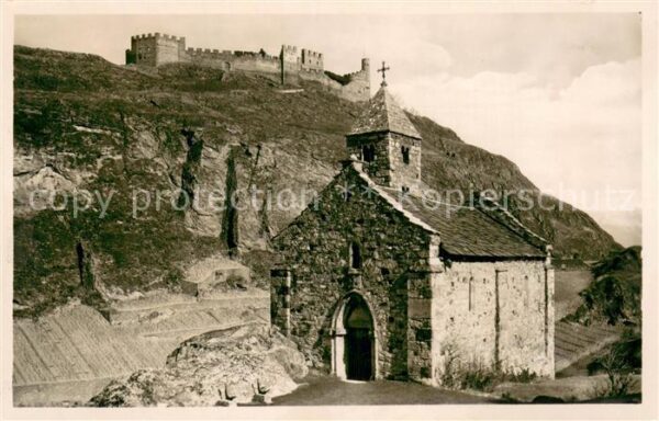Sion  Sitten VS Le Chateau de Tourbillon et la Chapelle