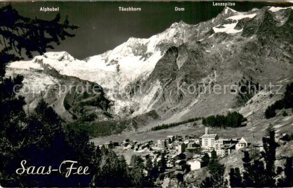 Saas-Fee mit Fee Gletscher Alphubel Täschhorn Do