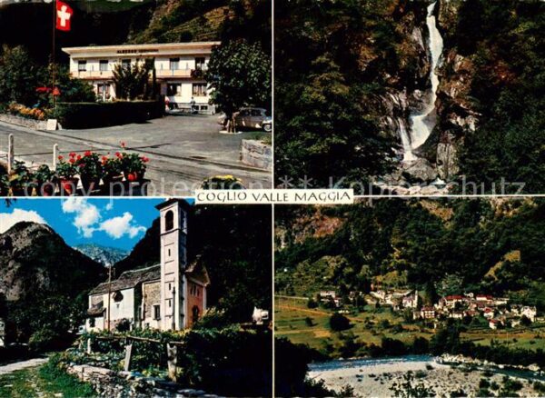 Coglio Vallemaggia Albergo Ristorante Cristallina Chiesa P