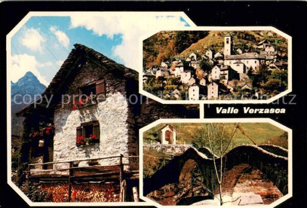 Valle Verzasca Ortsmotive Brücke