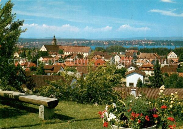 Kreuzlingen Bodensee mit Konstanz im Hintergrund