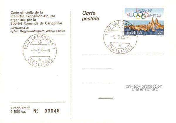 Lausanne VD Premiere Exposition Bourse des cartes p – Bild 2